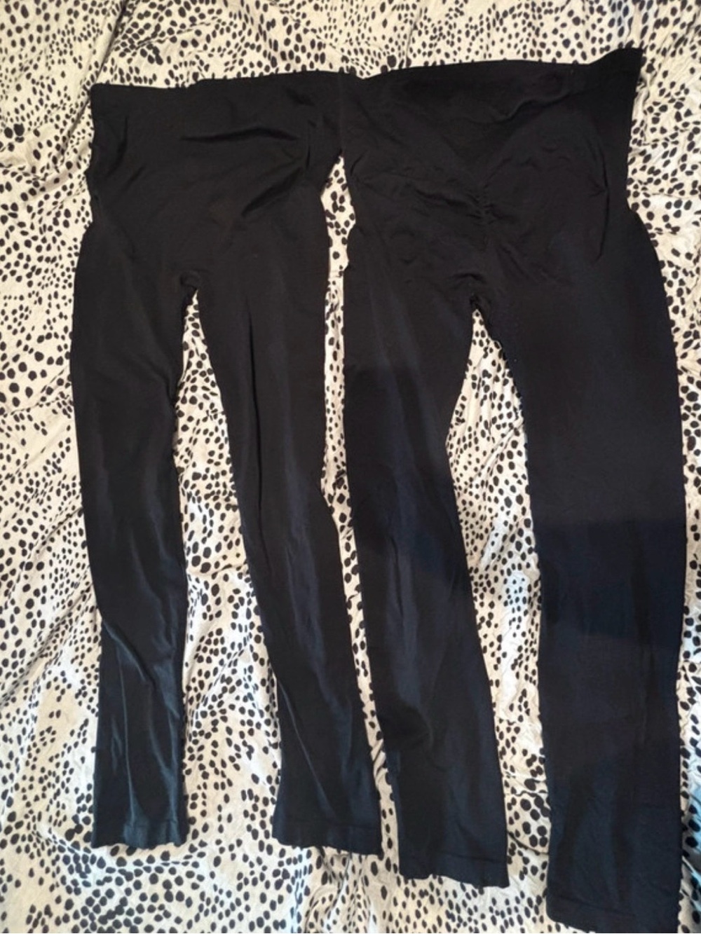 Amazon Black Maternity High-Waist Leggings Duo